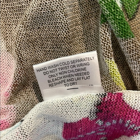 NWT AVA Floral Sleeveless Coverup with Tie Waist Sz 2 - Picture 7 of 7